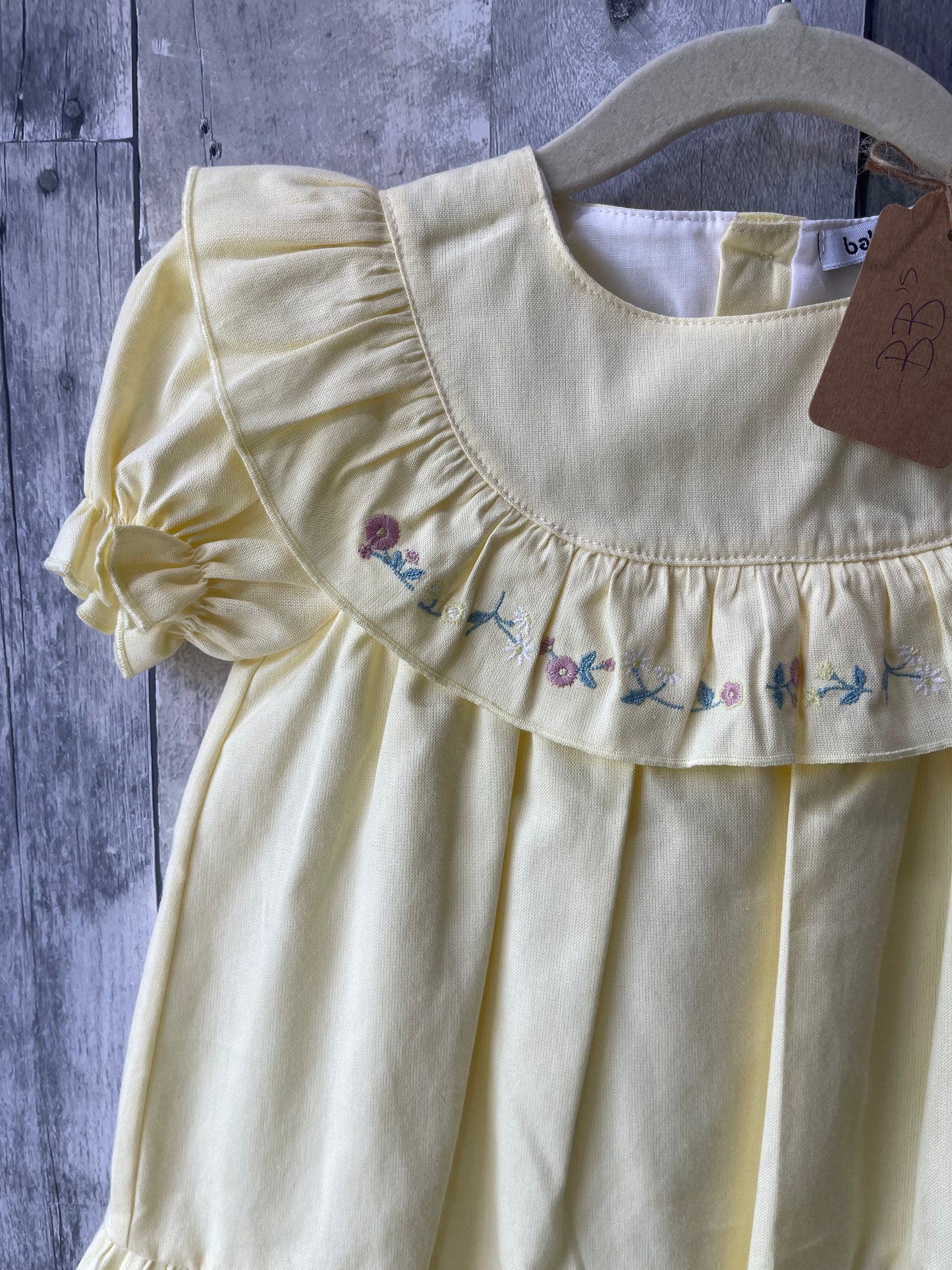 2t Babidu Pale Yellow Dress