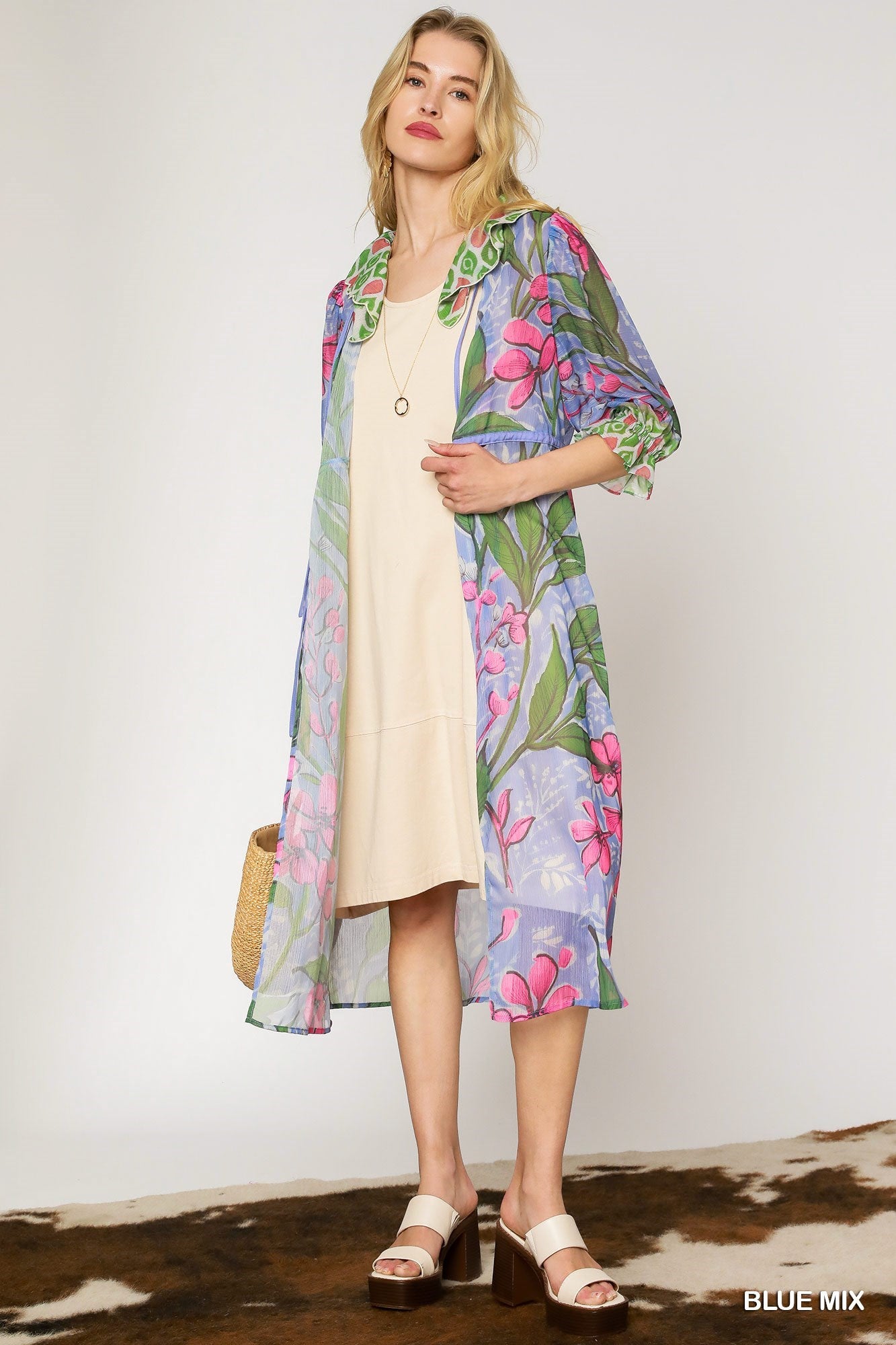 Light-Weight Floral Kimono