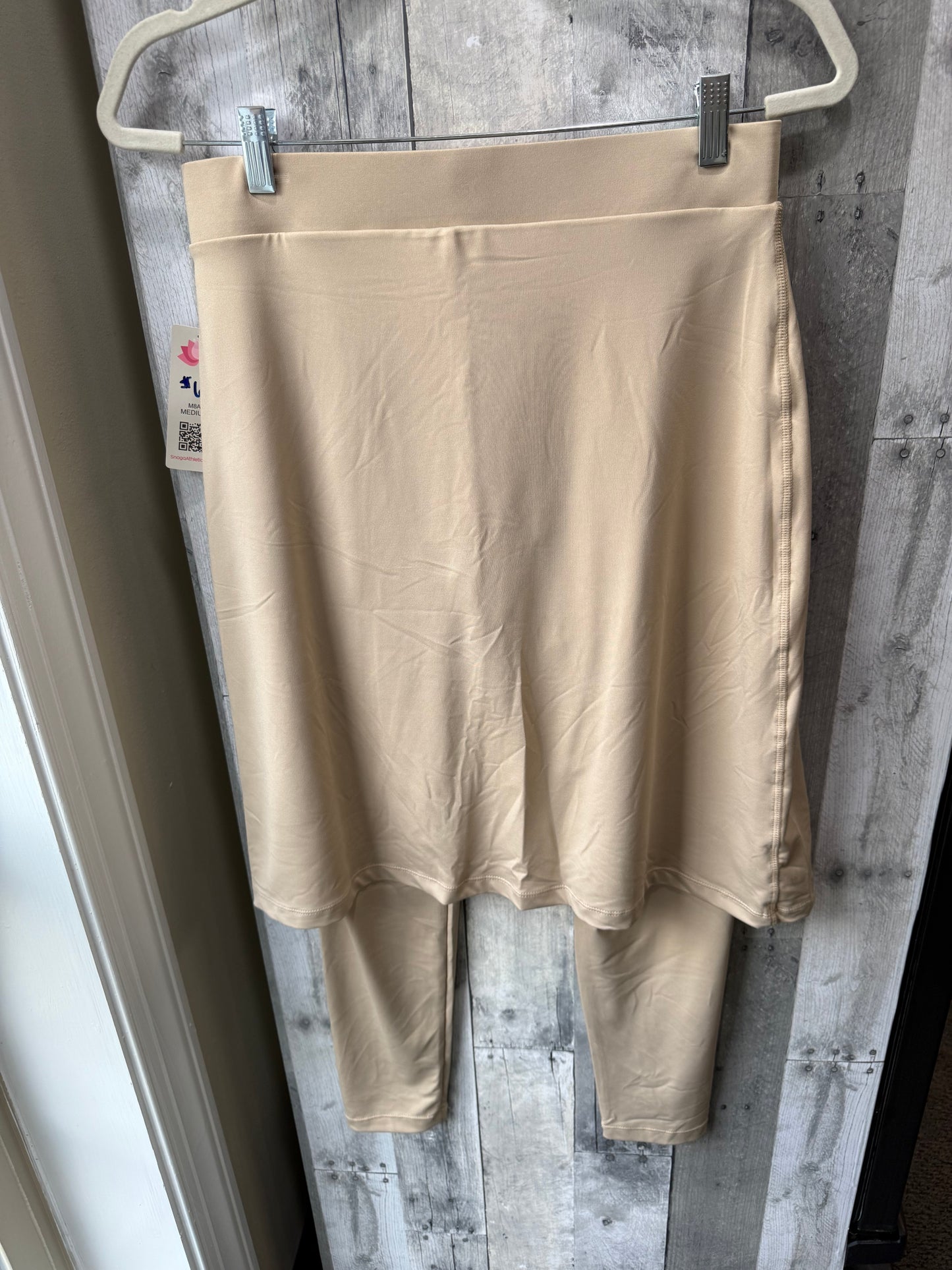 Snoga // Ankle Length legging Skirt Wrap Style in Tan