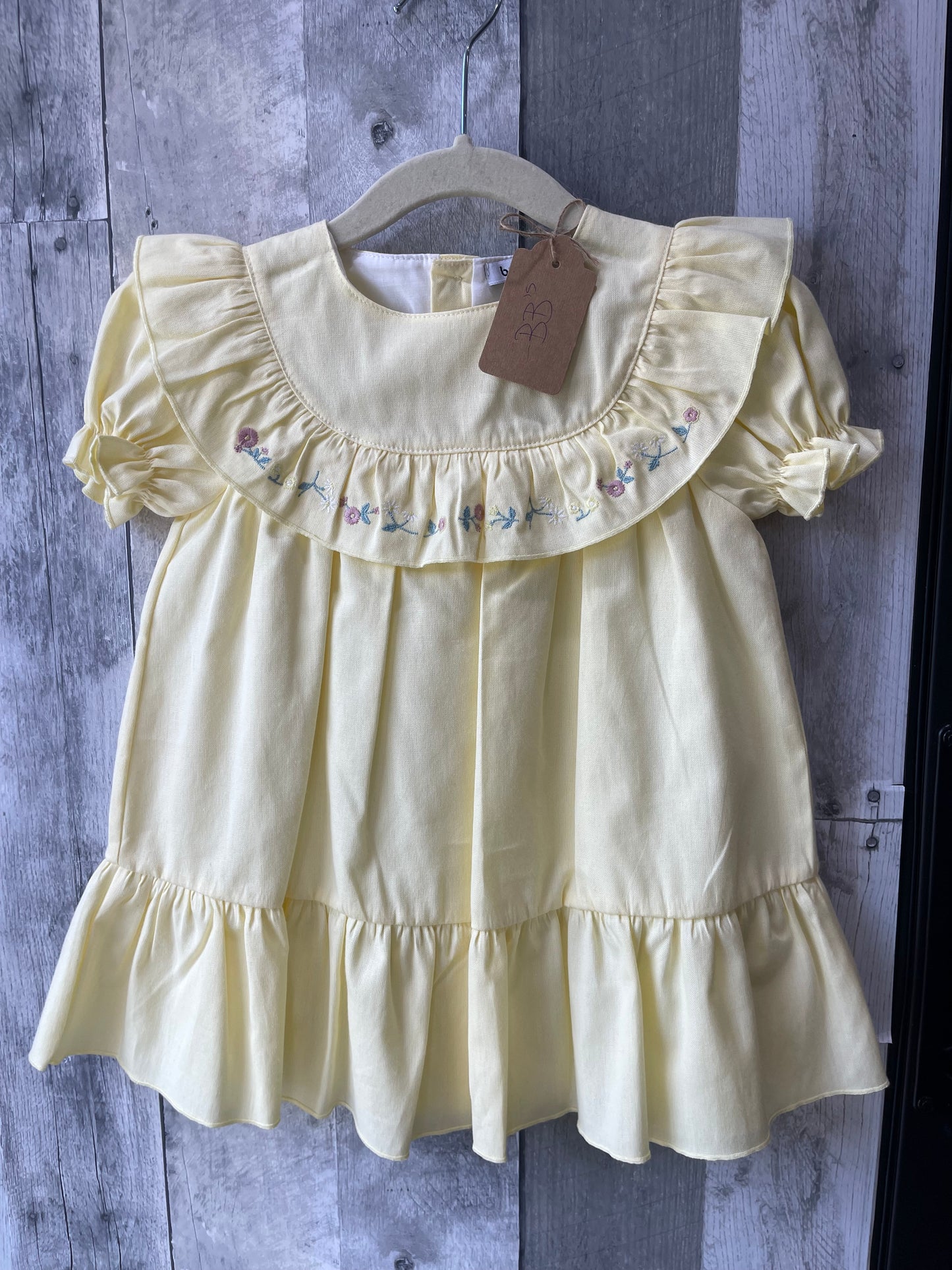 2t Babidu Pale Yellow Dress