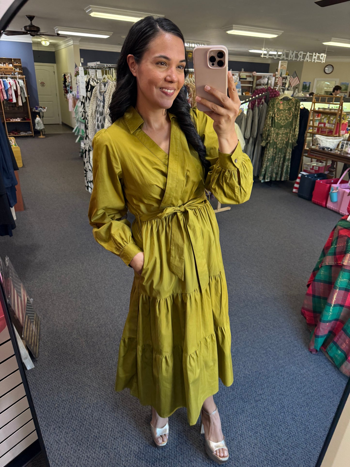 Camille Dress in Chartreuse // Sunday Collection