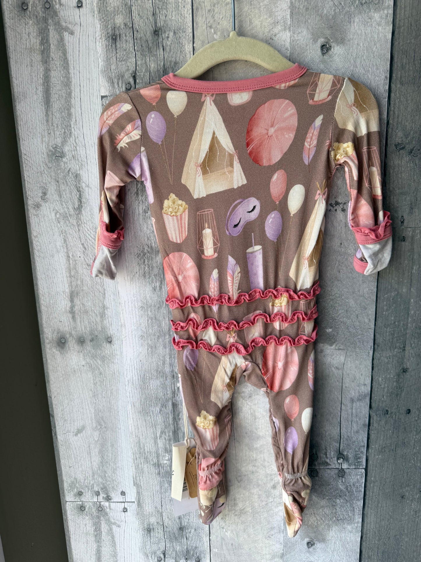 KicKee Pants Footie Pajamas with 2-Way Zip // Glamping Girl