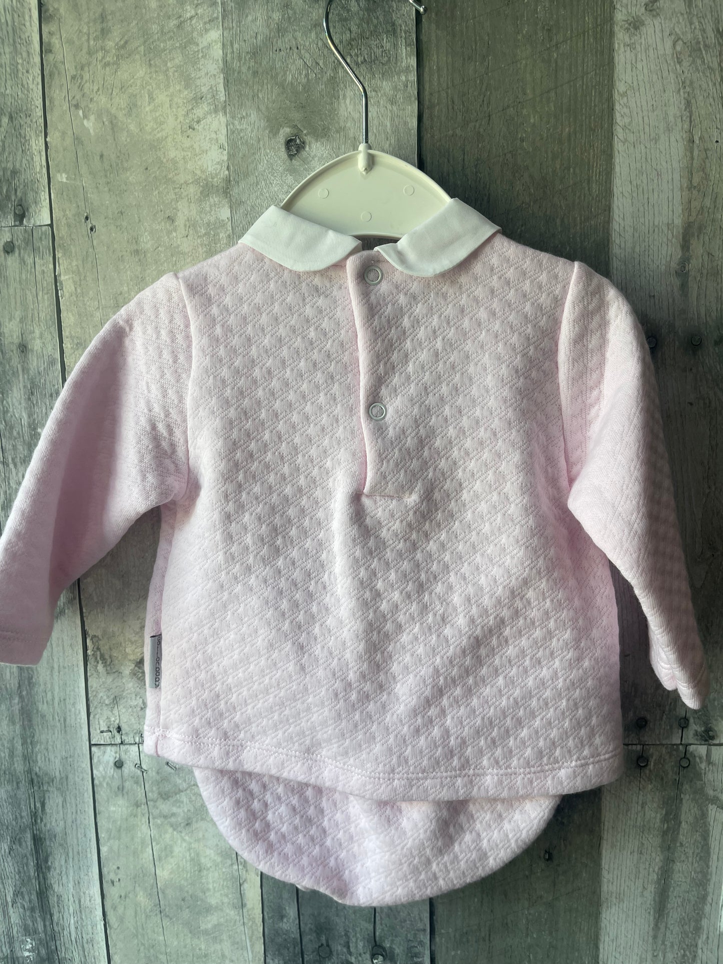 Pale Pink Pom & Collar set