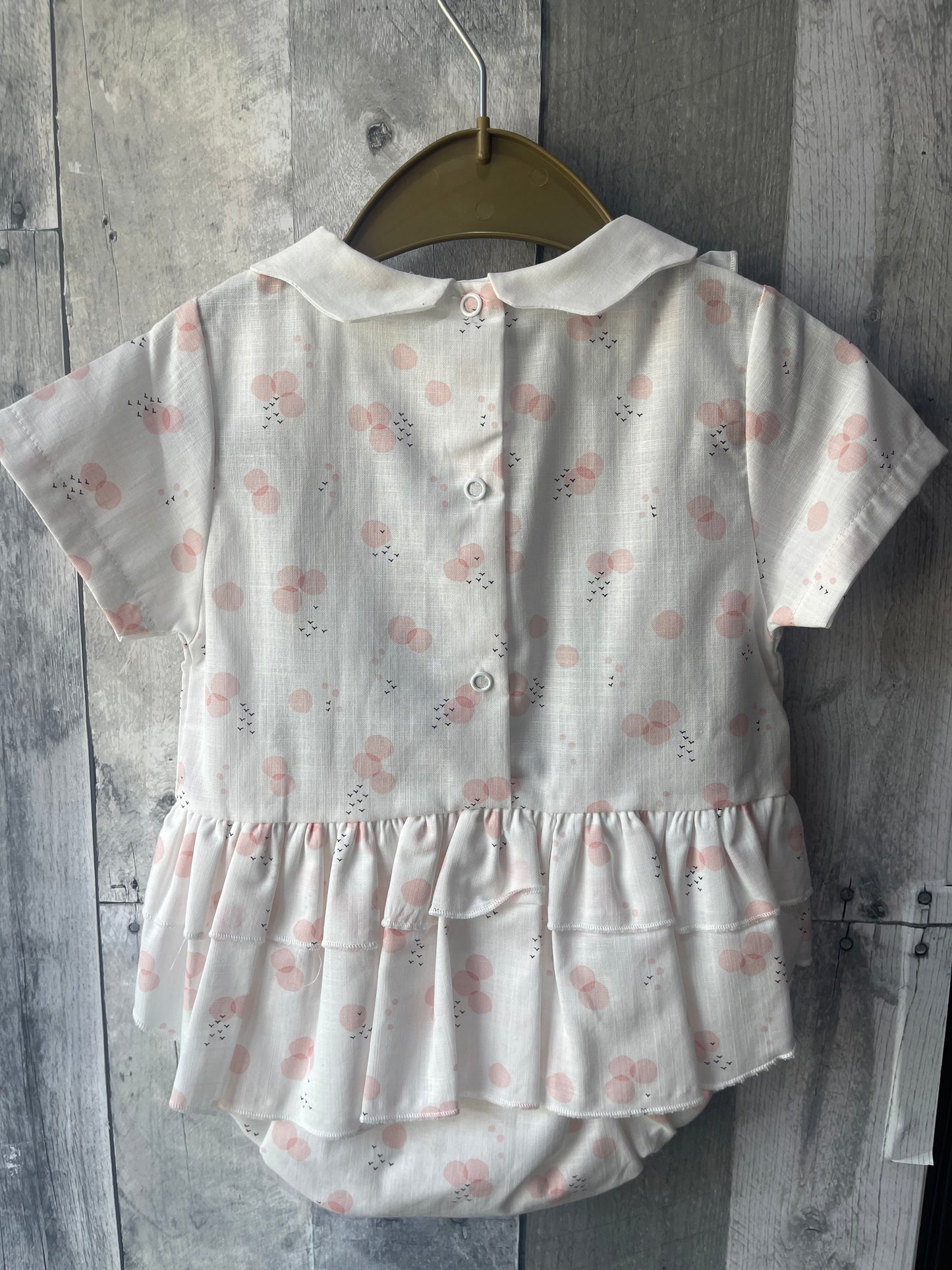Baby Girl Ruffle Dotty bird set