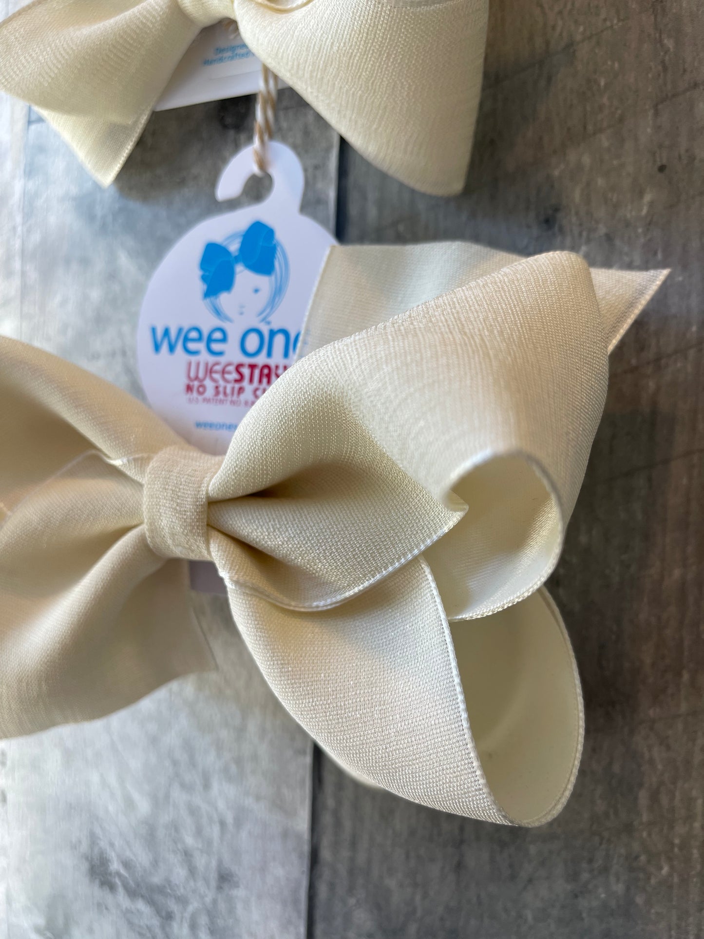 Ivory Wee-Ones Girls double bow