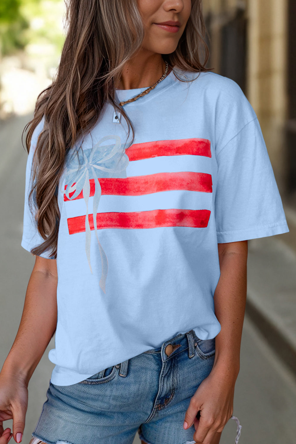 Patriotic T-shirt in Blue