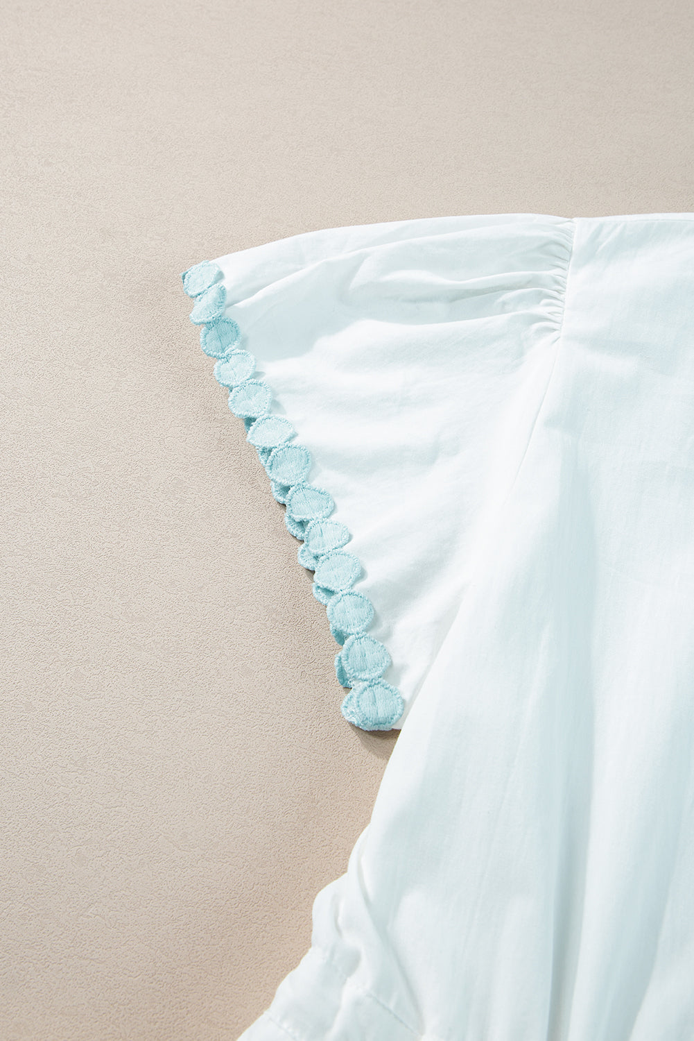 White Tiered Maxi Dress With Rickrack Detail