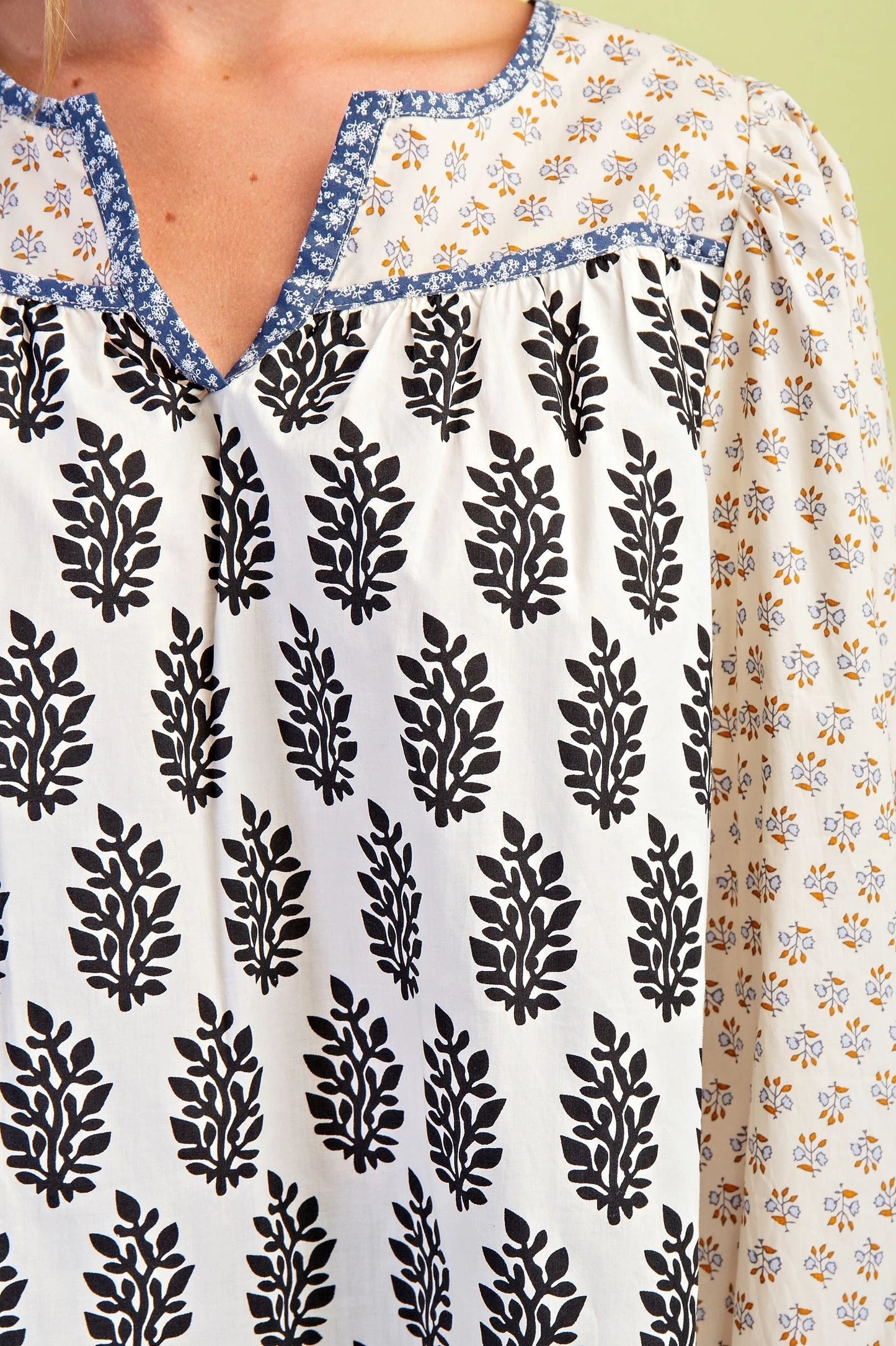Autumn Mixed Print Blouse