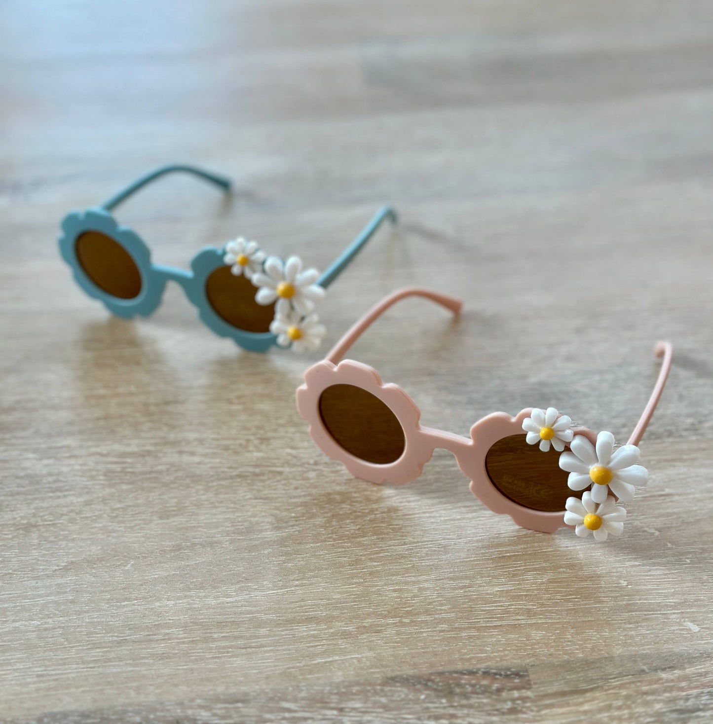 Picki Nicki - Children's Kid-Sized Sunglasses with Flowers: Matte Blue