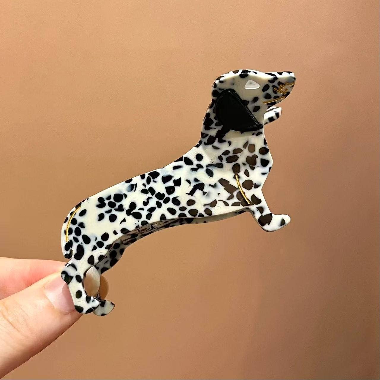 DOG HAIR CLAW CLIPS: OFF WHITE