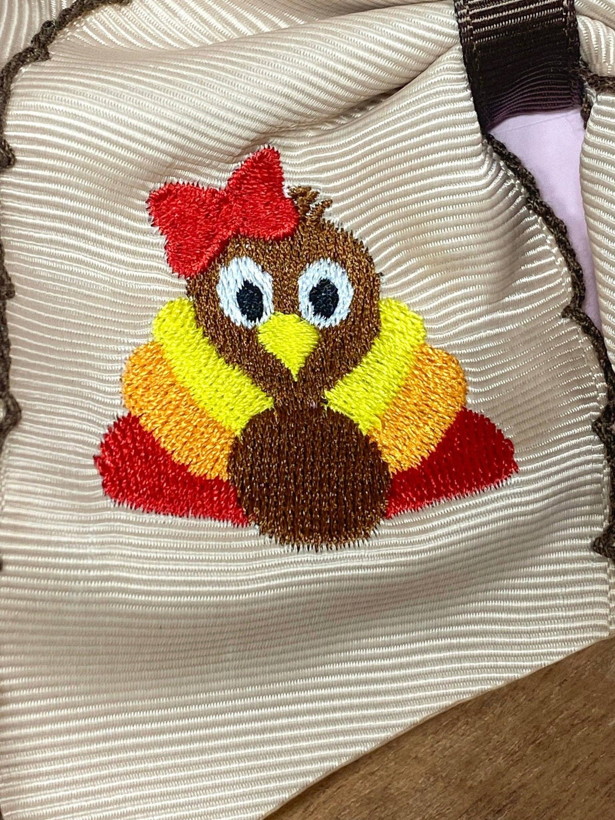 The Hair Bow Company - Turkey Embroidered Moonstitch Hair Bow | Clip or Headband: Clip