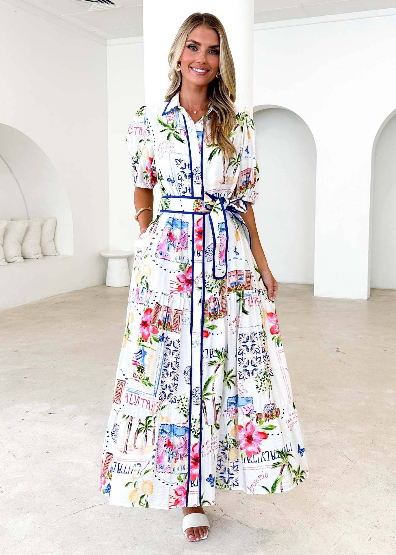 Coastal Print Dress