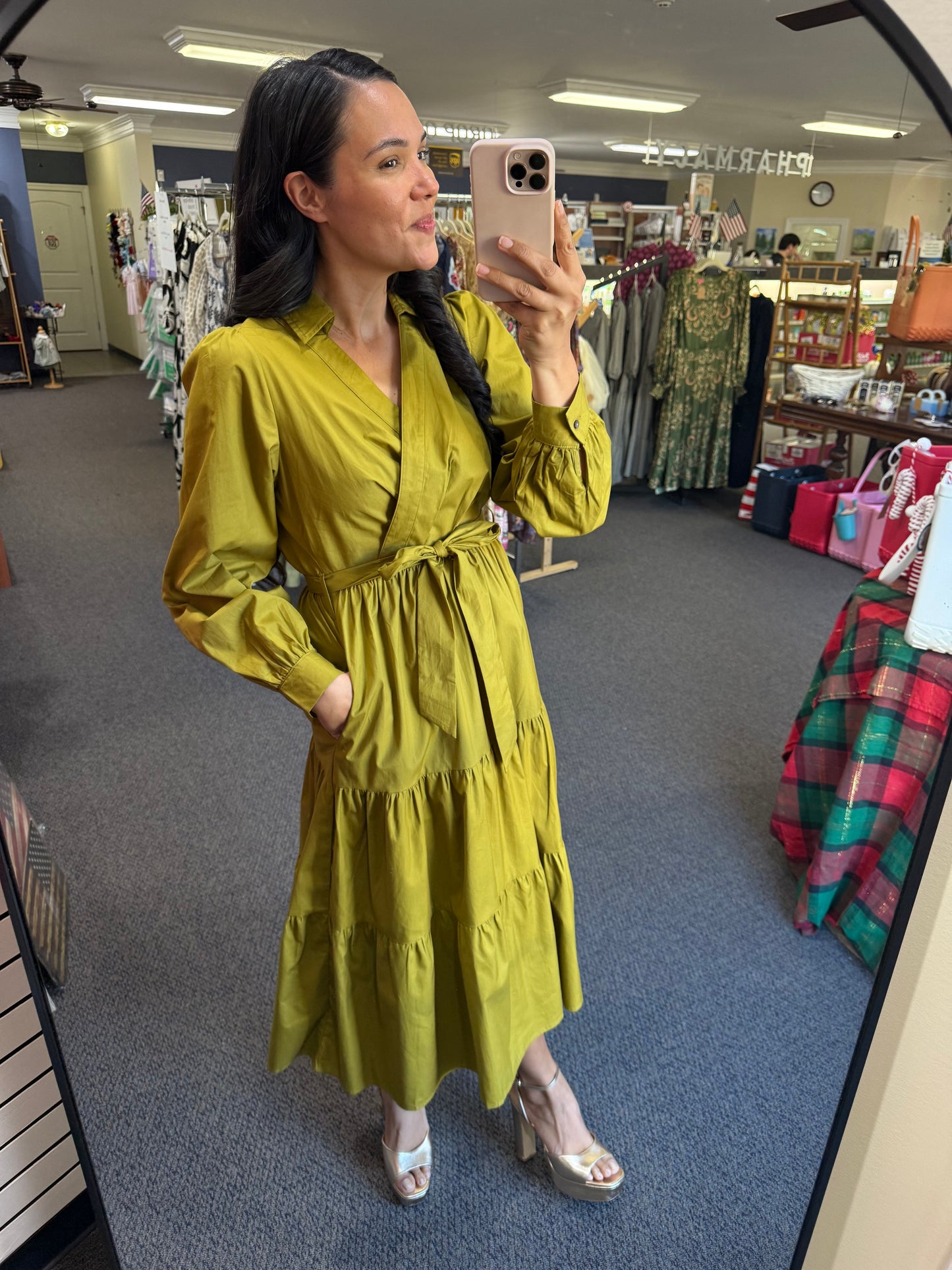 Camille Dress in Chartreuse // Sunday Collection
