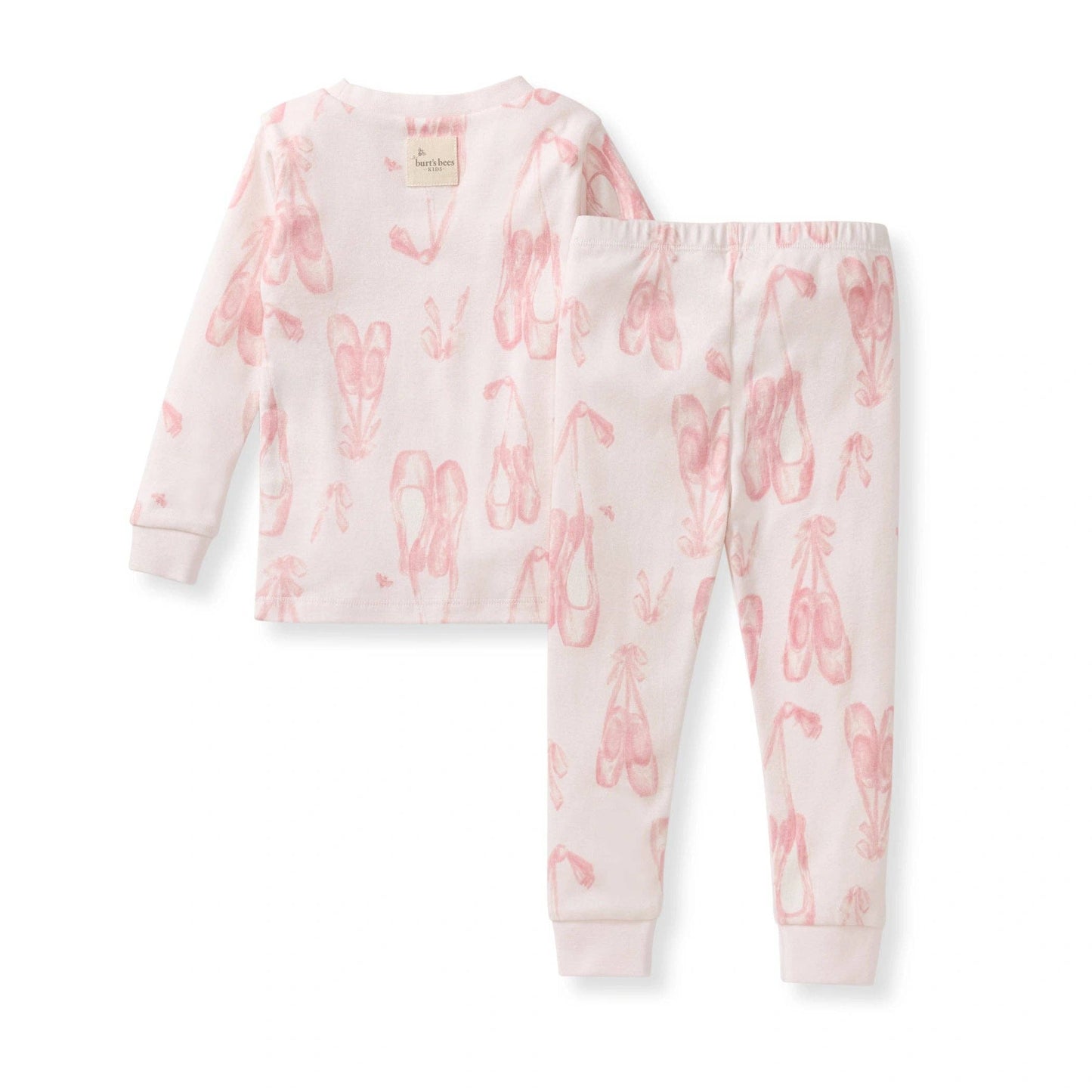 Ballet Slippers Organic Cotton Two-Piece Pajamas: 8Y