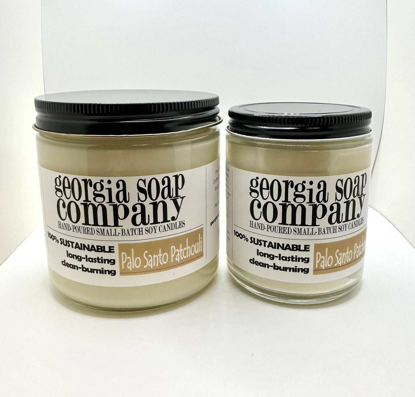 Georgia Soap Company - Palo Santo Patchouli Soy Wax Candle: 8 oz