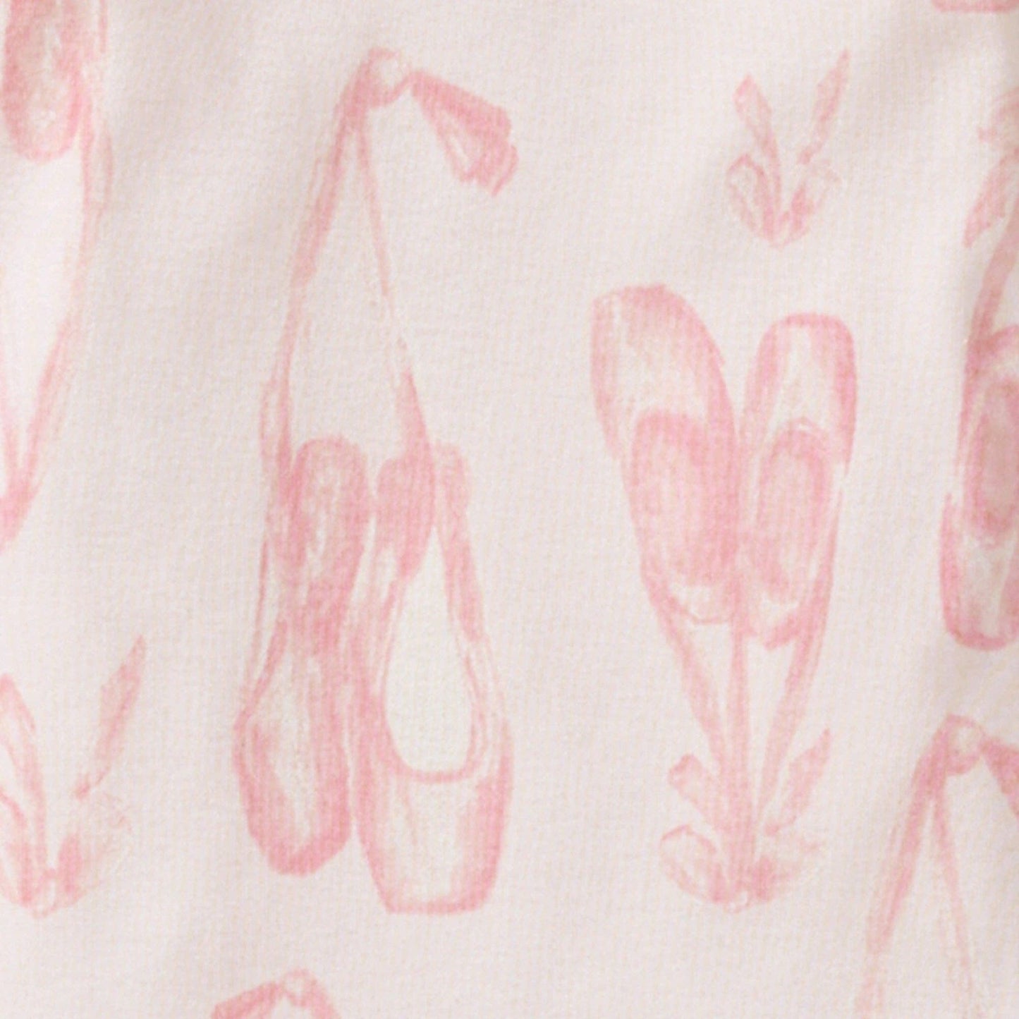 Ballet Slippers Organic Cotton Two-Piece Pajamas: 8Y