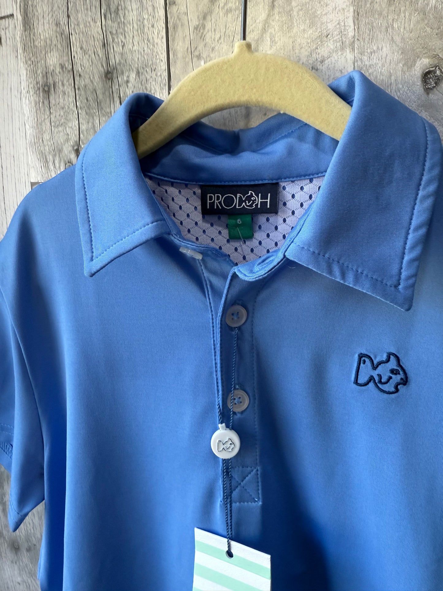 Prodoh Boys Blue Dry-Fit Polo 6T