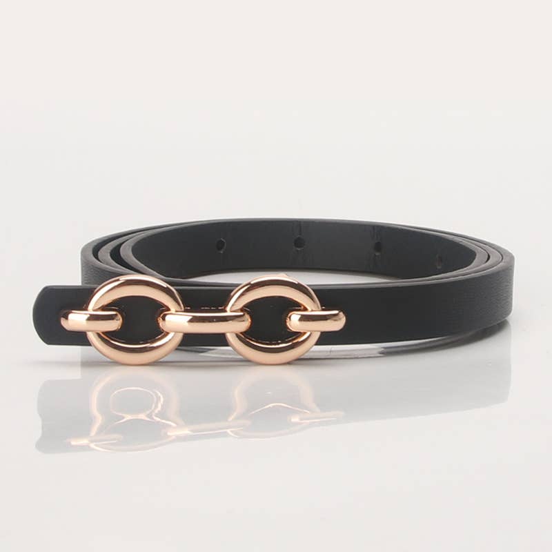 Lily Clothing - Alloy buckle versatile dress west decorative belt: RED / (OS) 1