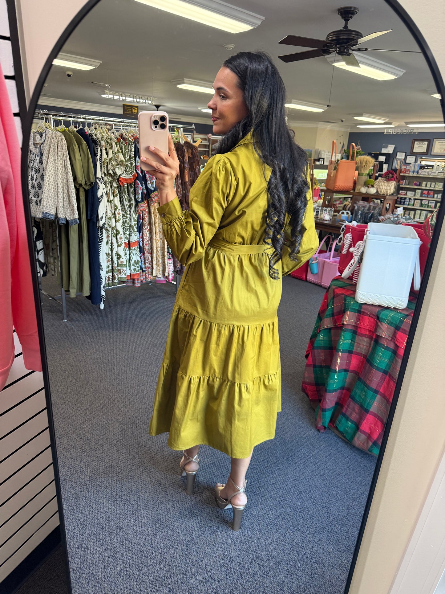 Camille Dress in Chartreuse // Sunday Collection