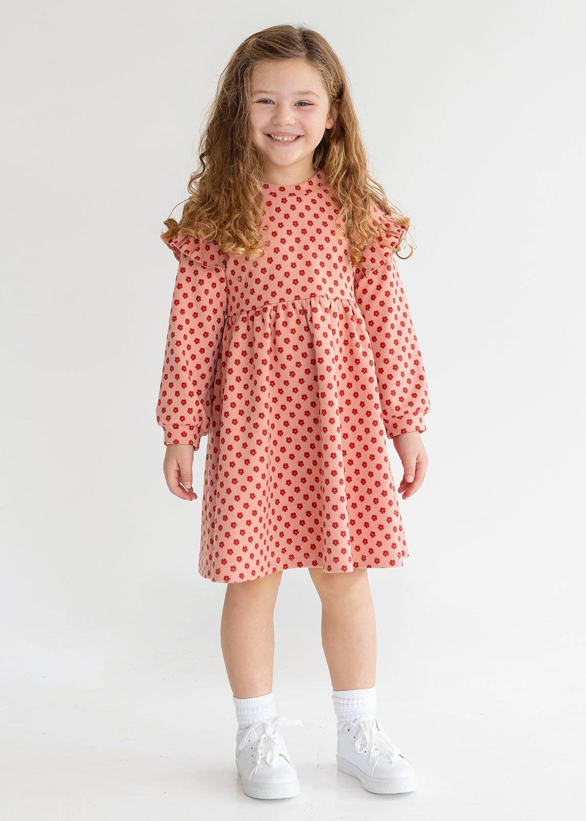Pink and Red Knit Dress