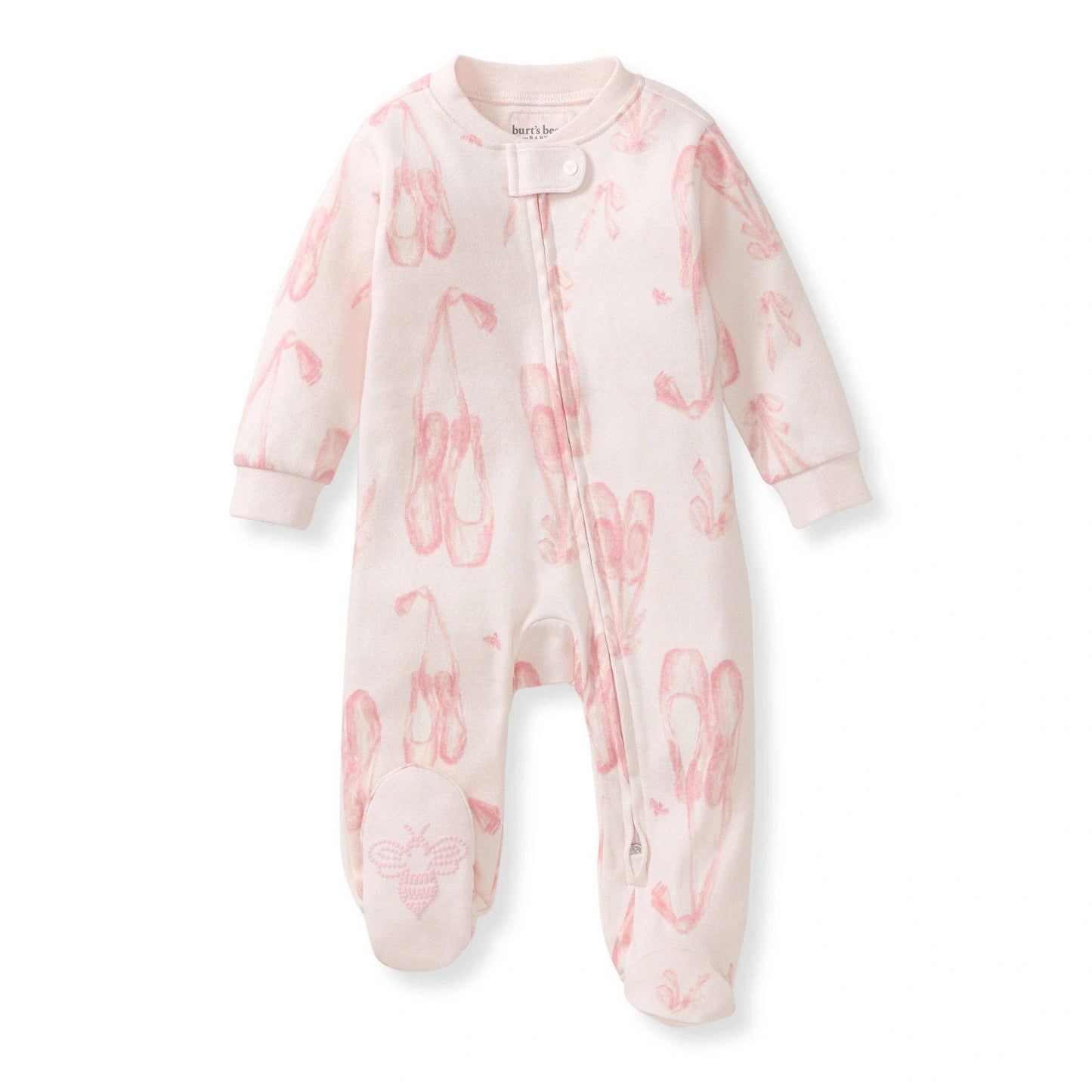 Ballet Slippers Organic Cotton Sleep & Play: 3-6M
