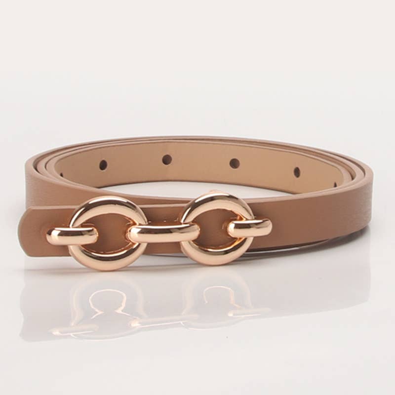 Lily Clothing - Alloy buckle versatile dress west decorative belt: RED / (OS) 1