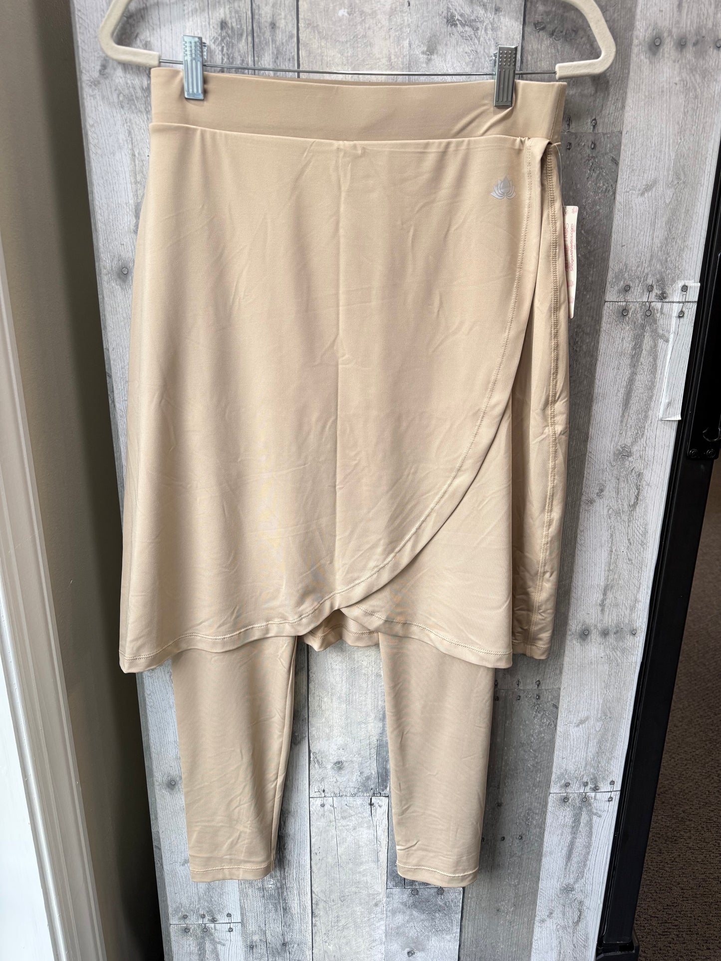 Snoga // Ankle Length legging Skirt Wrap Style  in Tan