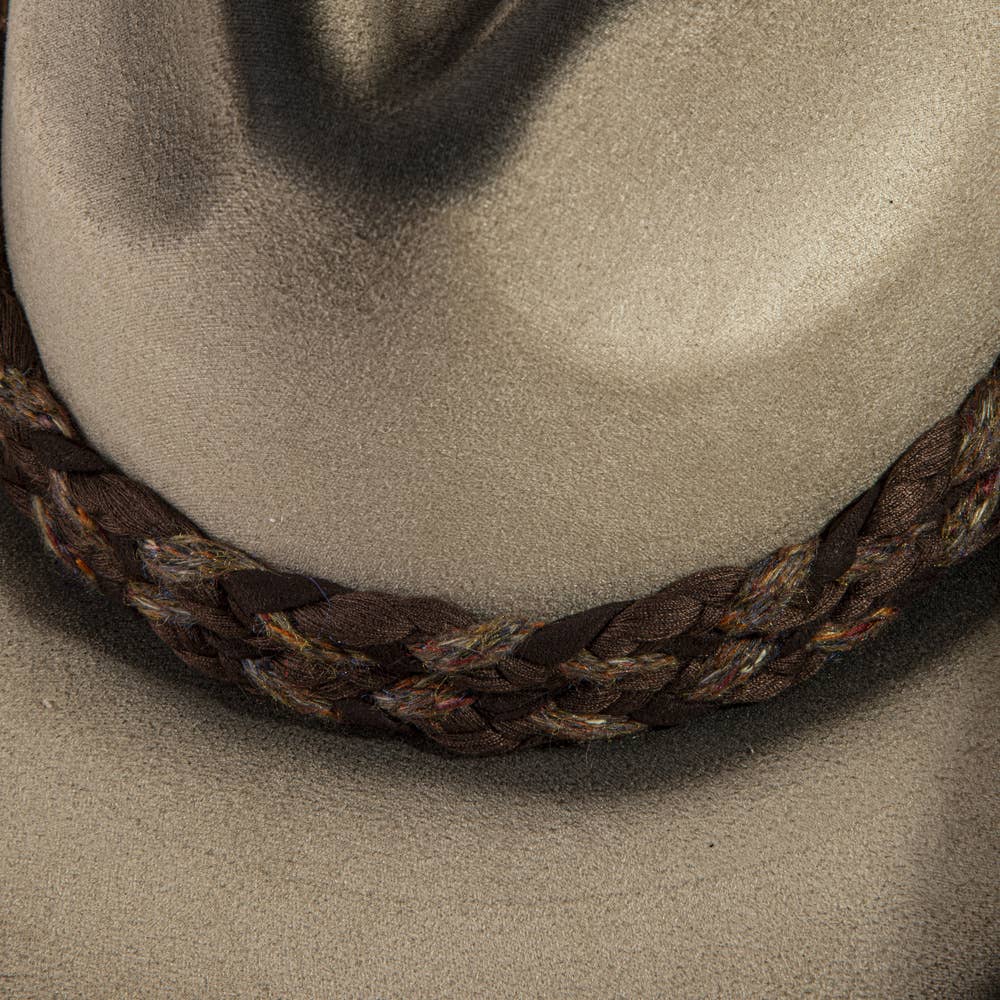 Braided Band Suede Cowboy Hat: KA
