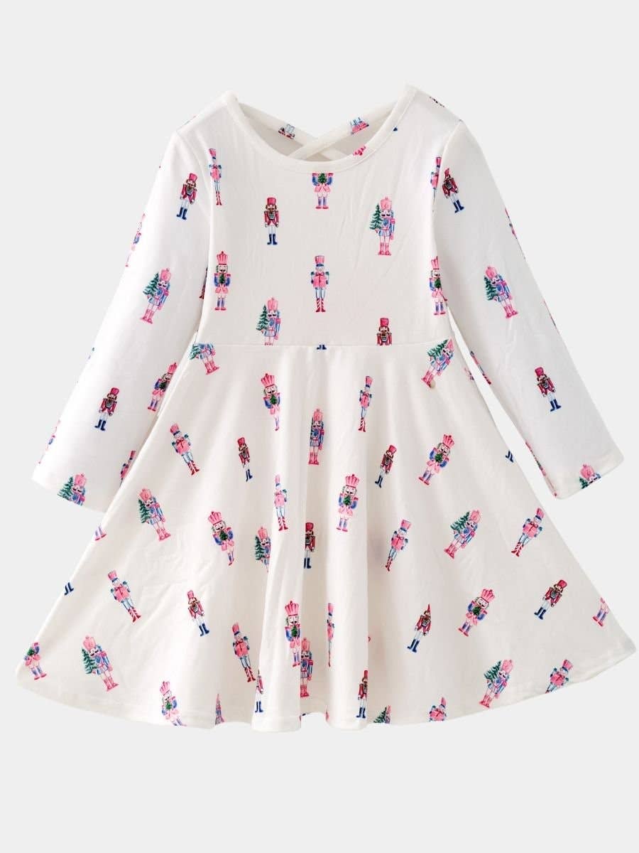 The Hair Bow Company - Pink Nutcracker Christmas Twirl Dress: 7y
