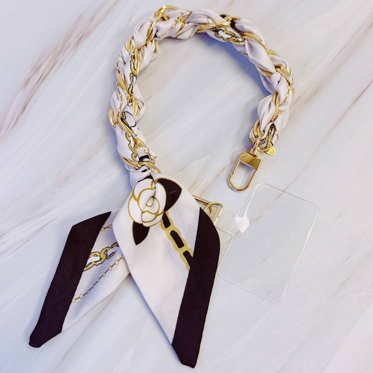 Ellison+Young - Braided Scarf Chain Phone Lanyard: Equestrian