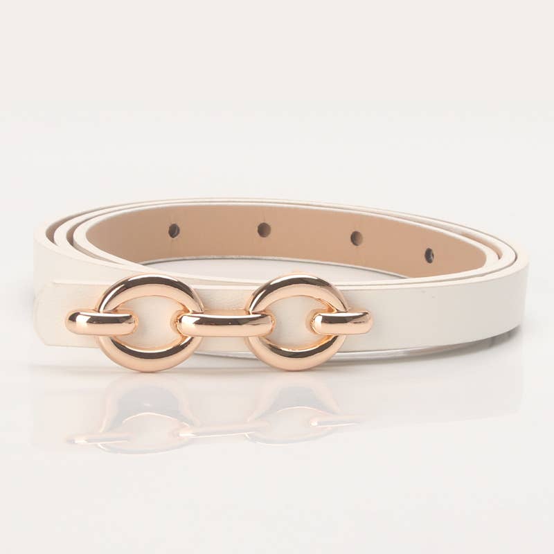 Lily Clothing - Alloy buckle versatile dress west decorative belt: RED / (OS) 1