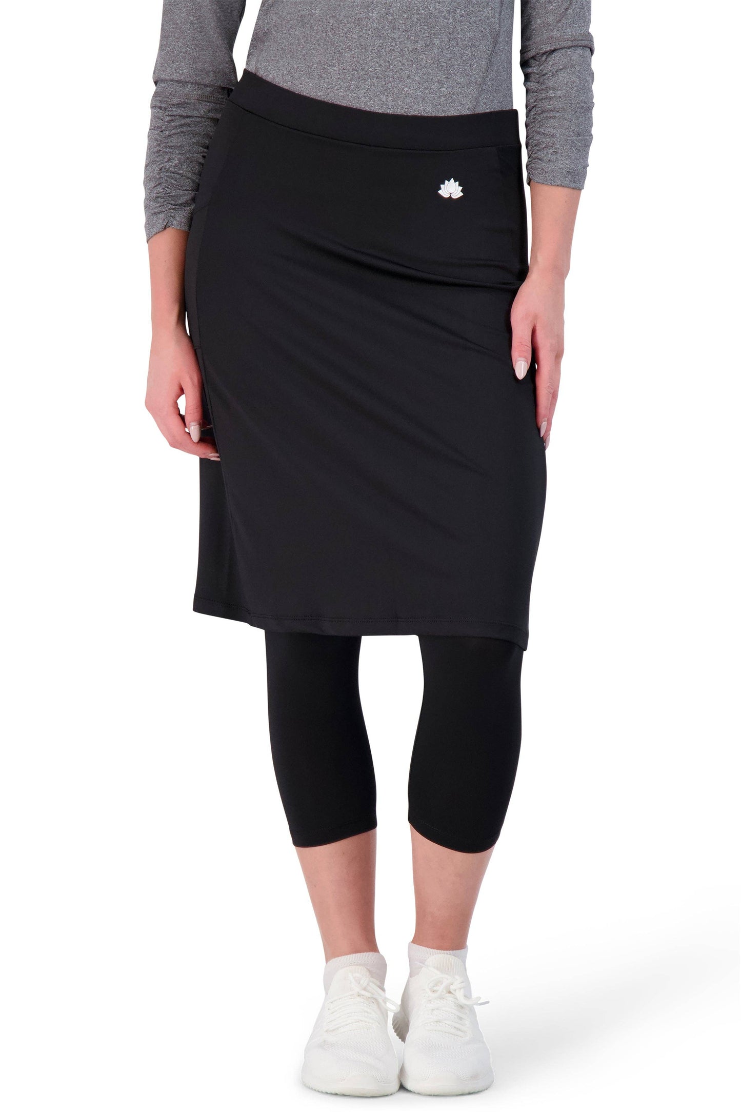 Snoga Athletics - Snoga Women’s Modest Fit Skirted Leggings - 22" Black: S