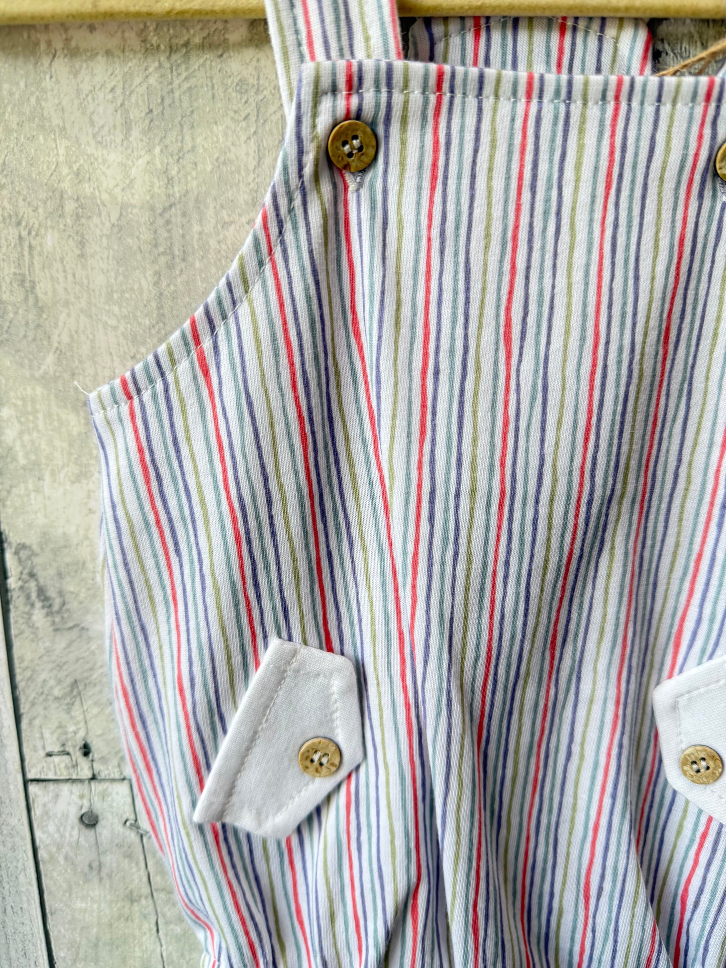 Babidu Baby Boy Surfer Stripe Romper