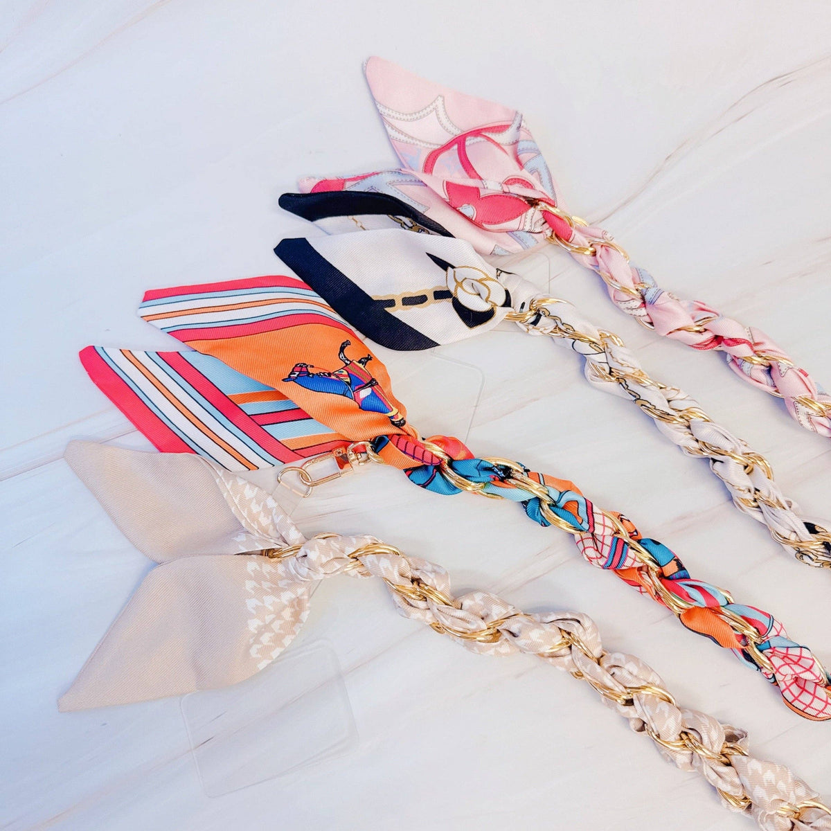 Ellison+Young - Braided Scarf Chain Phone Lanyard: Equestrian