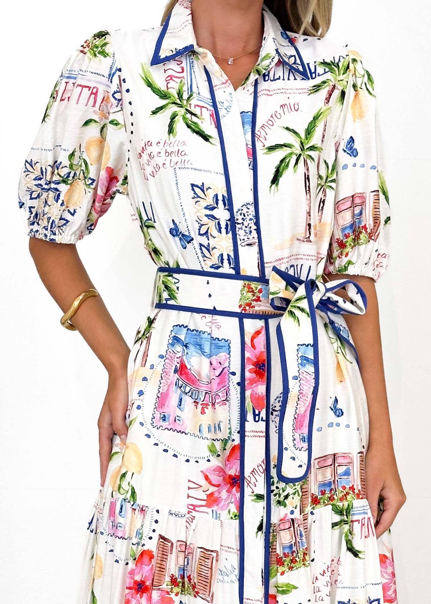 Coastal Print Dress