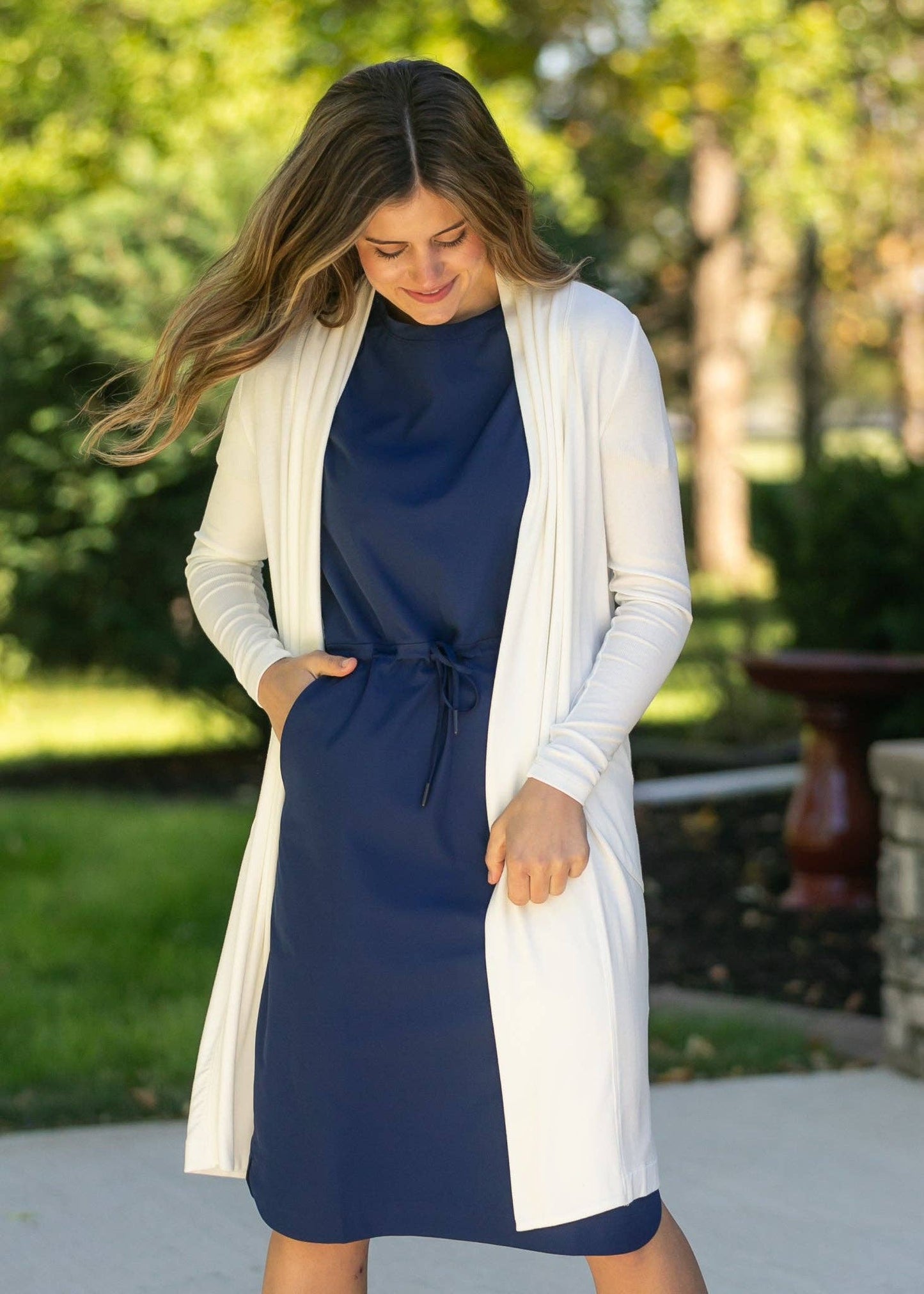 Rory Blue Indigo Short Sleeve Athletic Dress