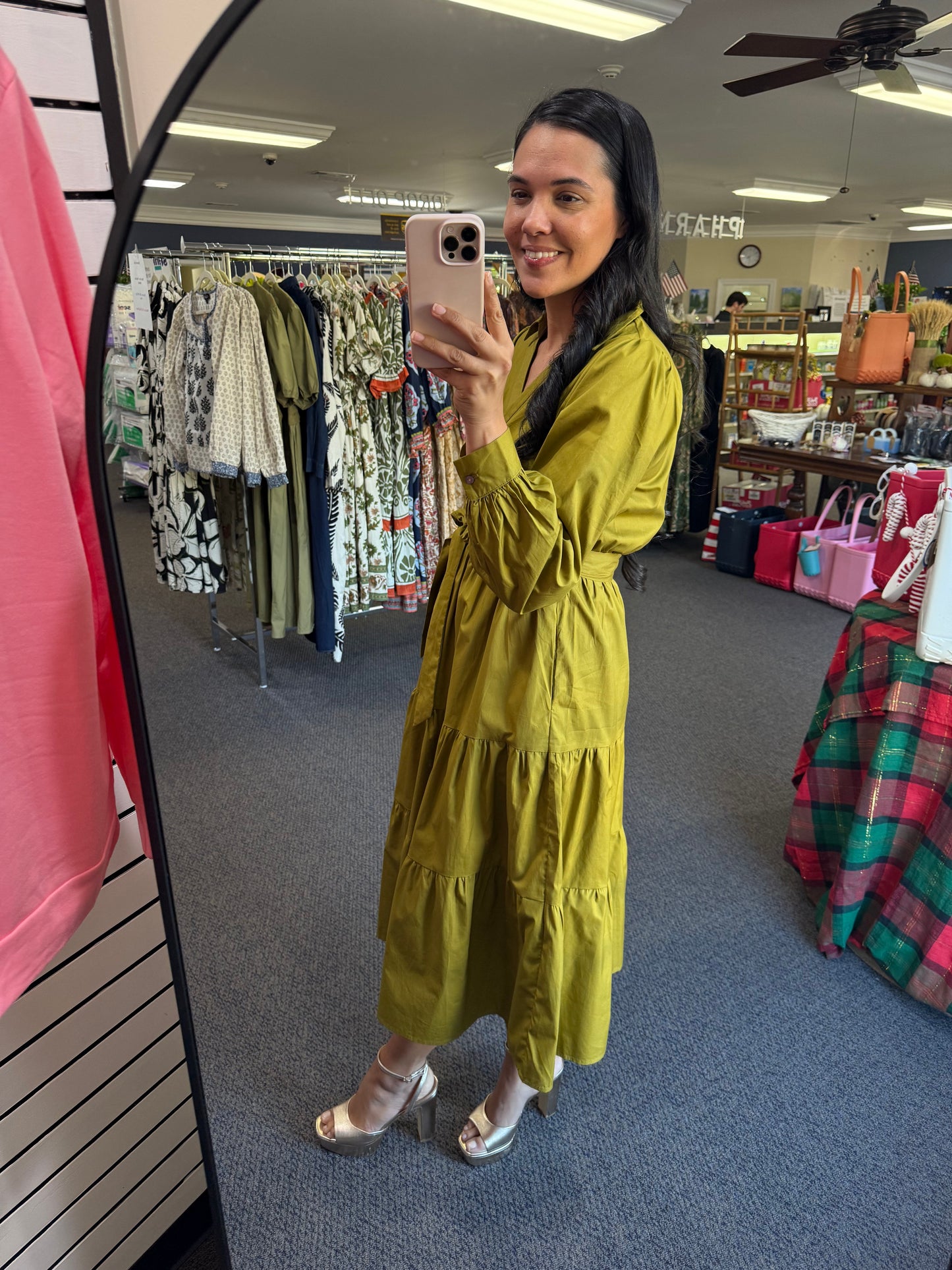 Camille Dress in Chartreuse // Sunday Collection