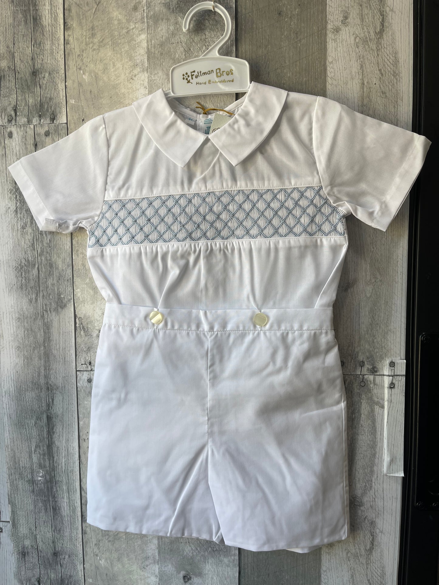 Feltman Brother White & Blue Bobby Suit