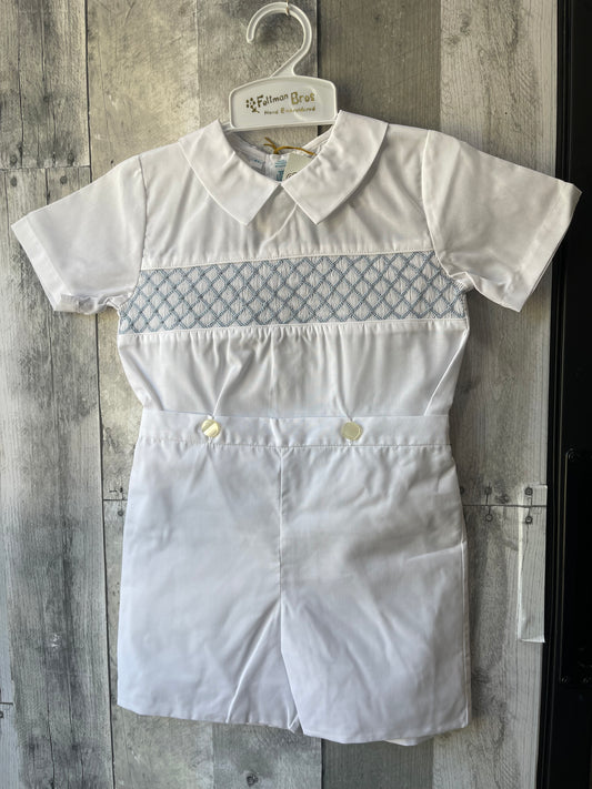 Feltman Brother White & Blue Bobby Suit