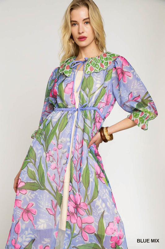 Light-Weight Floral Kimono