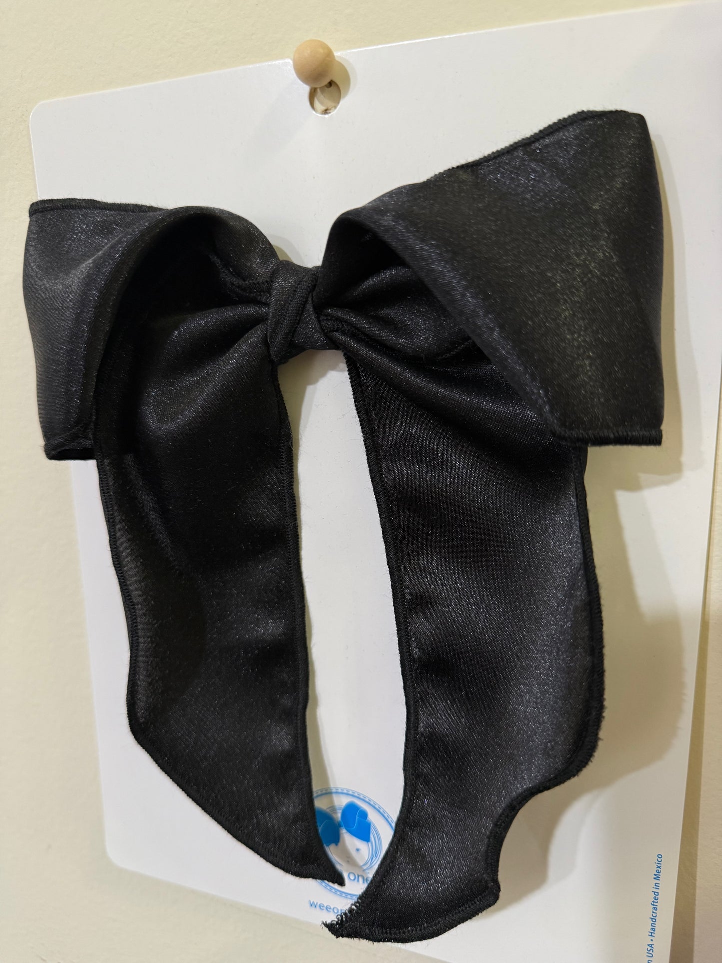 King Satin Bow with Twisted Wrap and Whimsy Tails