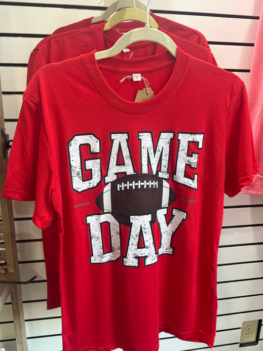 Game Day red football T-Shirt