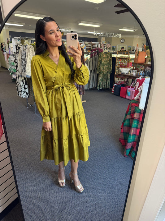 Camille Dress in Chartreuse // Sunday Collection