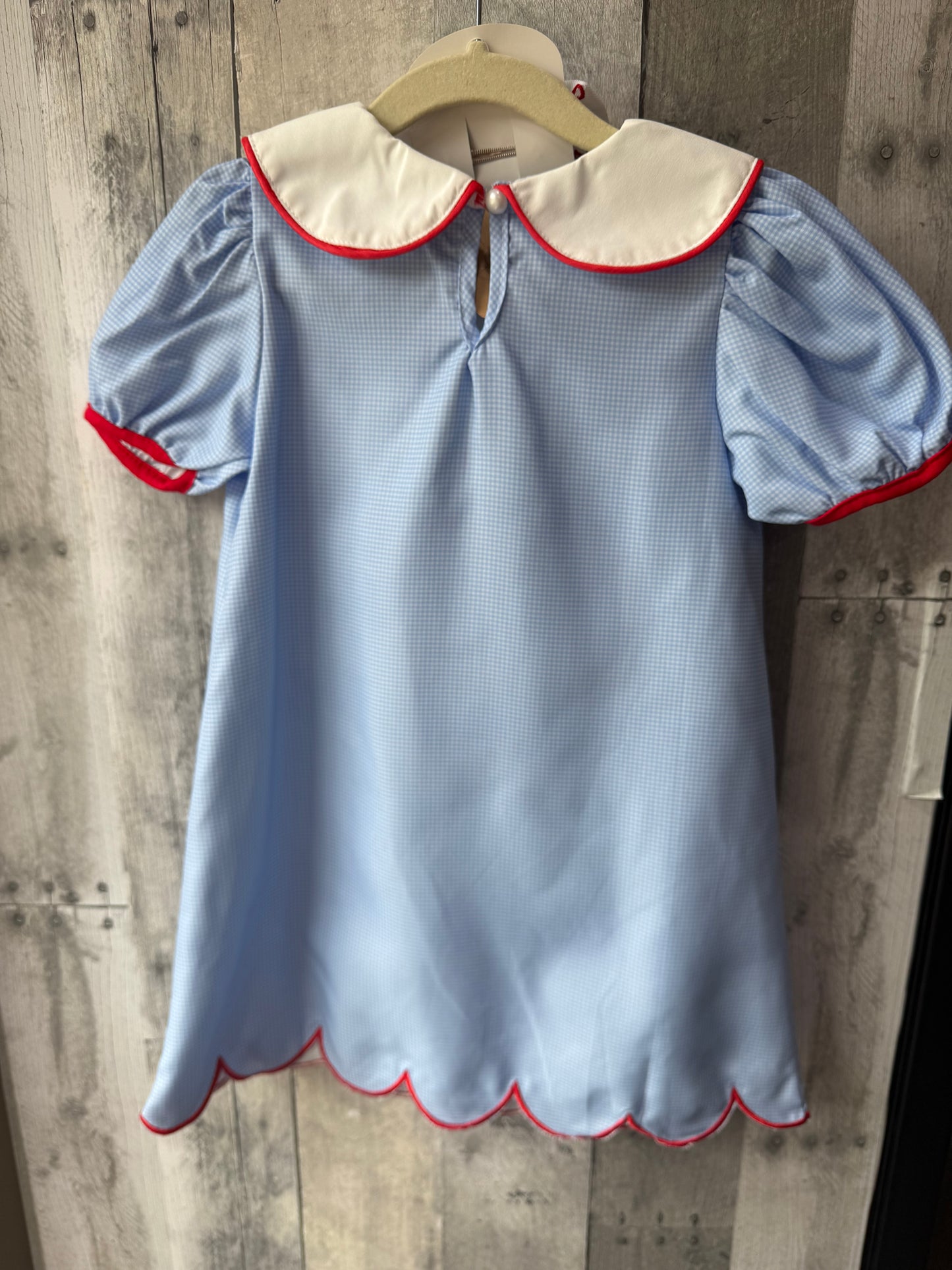 Back-to-School 🍎 Apple appliqué dress w/ Bow