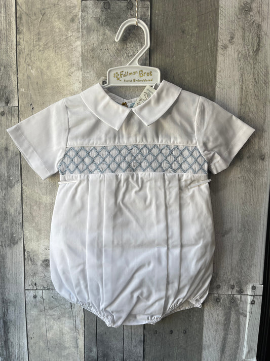Feltman Brothers White & Blue Bubble