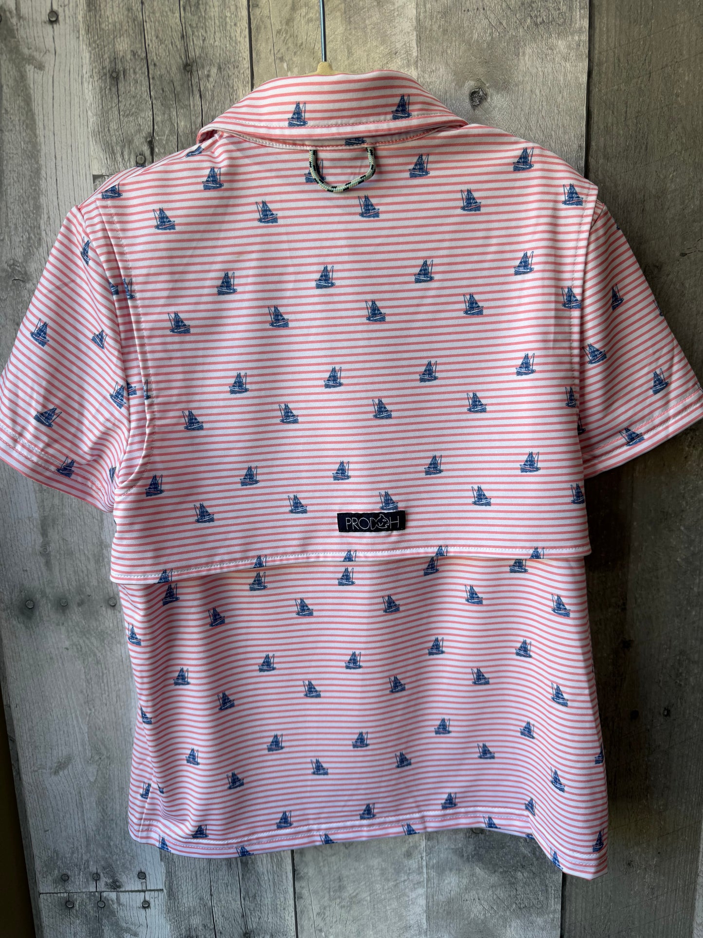 Prodoh Boys Sailboat Dry-Fit Polo 6T