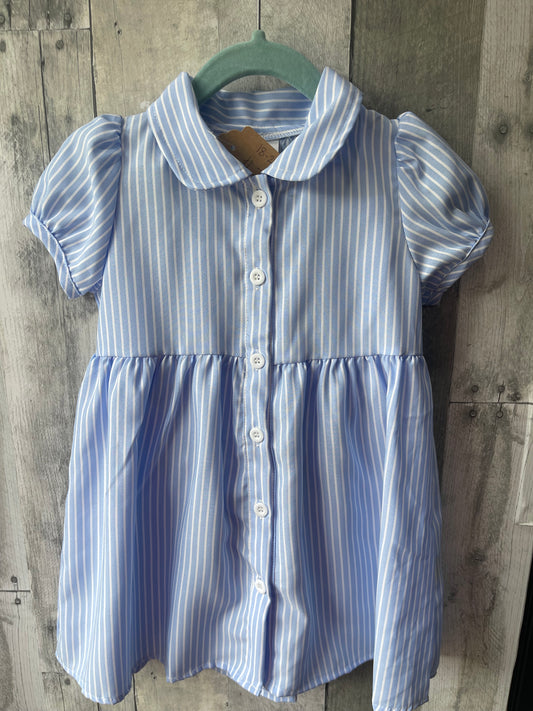 Toddler Blue Striped Dress