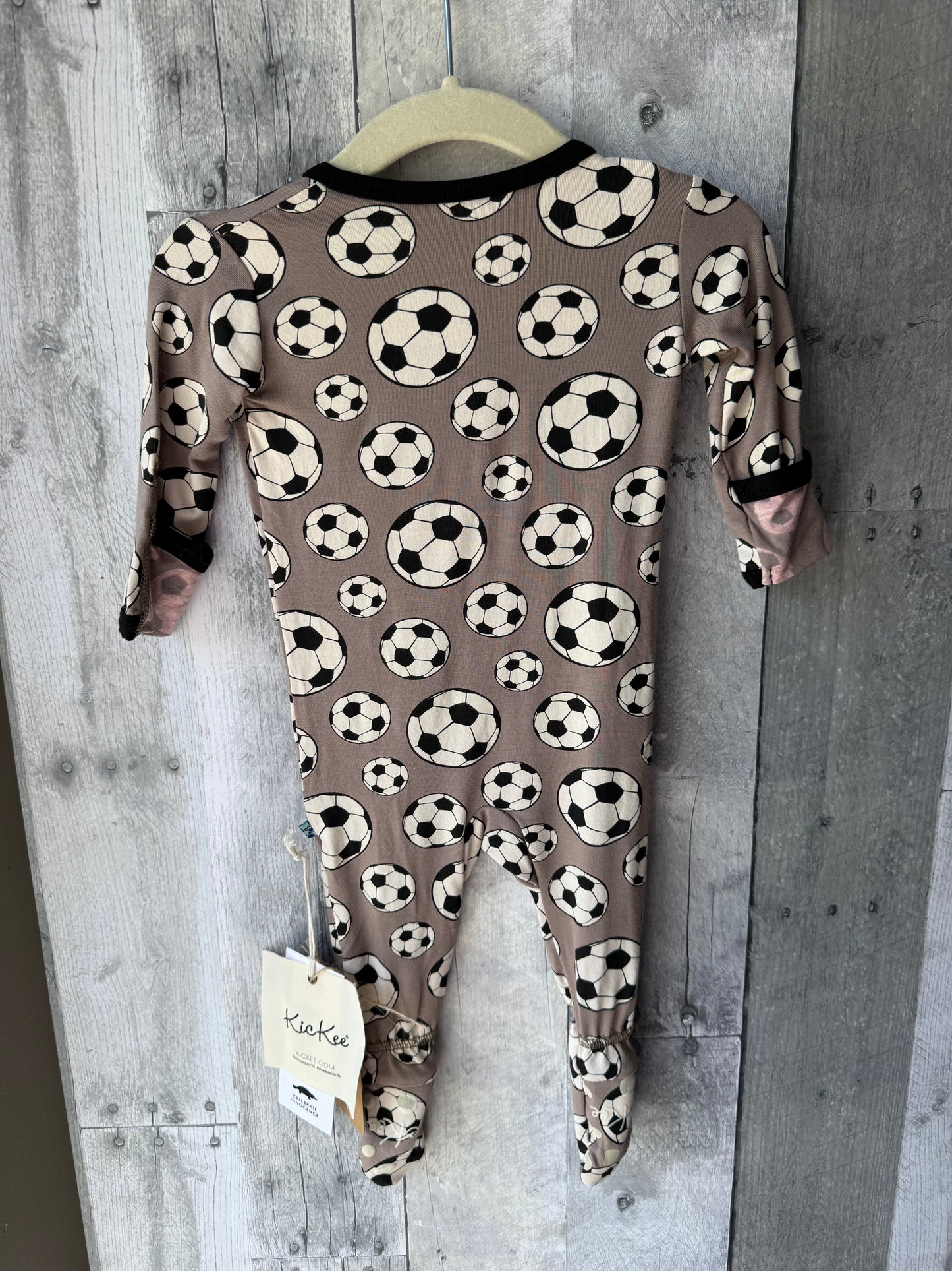 KicKee Pants Footie Pajamas with 2-Way Zip // Soccer