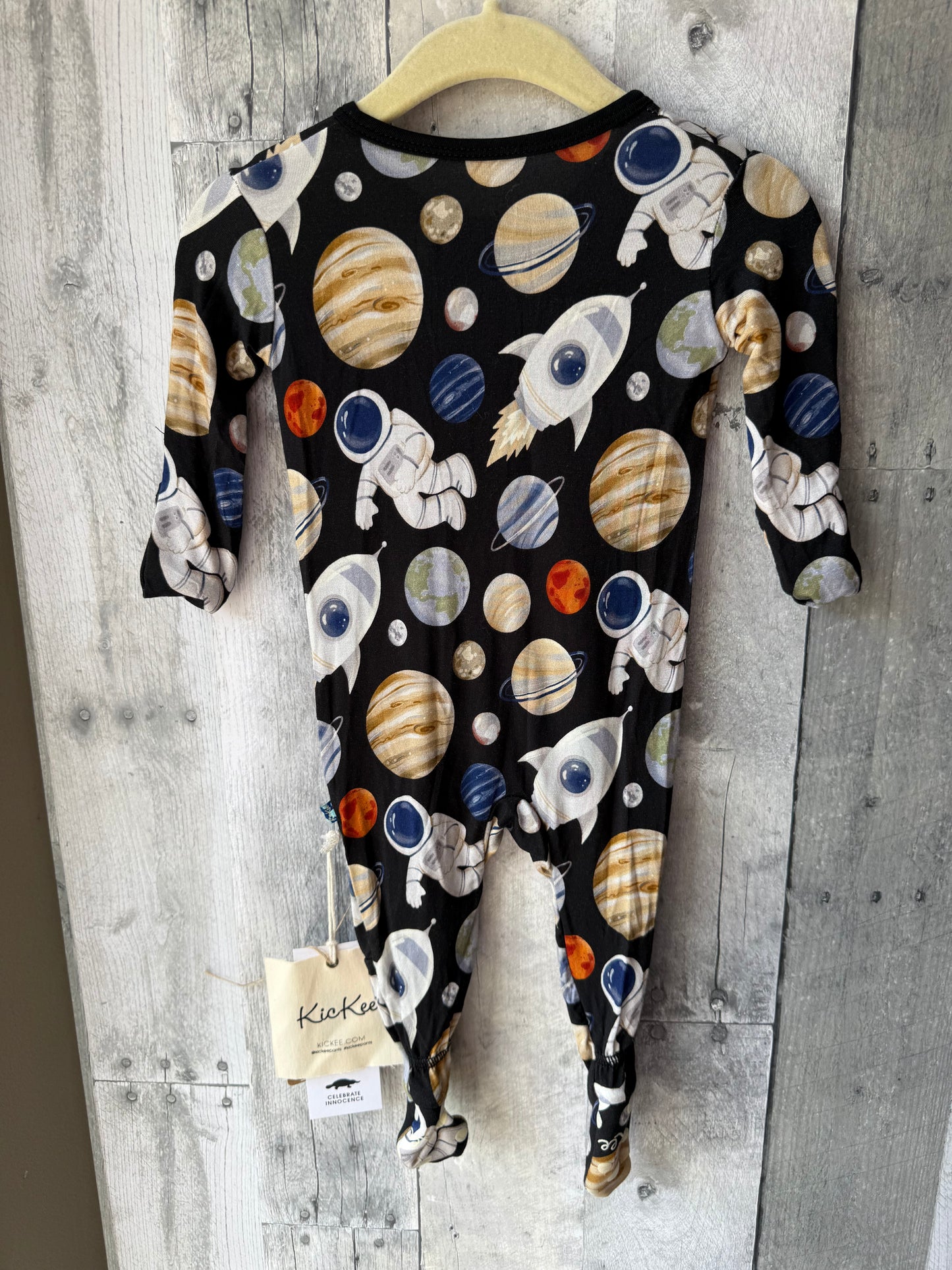 KicKee Pants Footie Pajamas with 2-Way Zip // Solar Sky