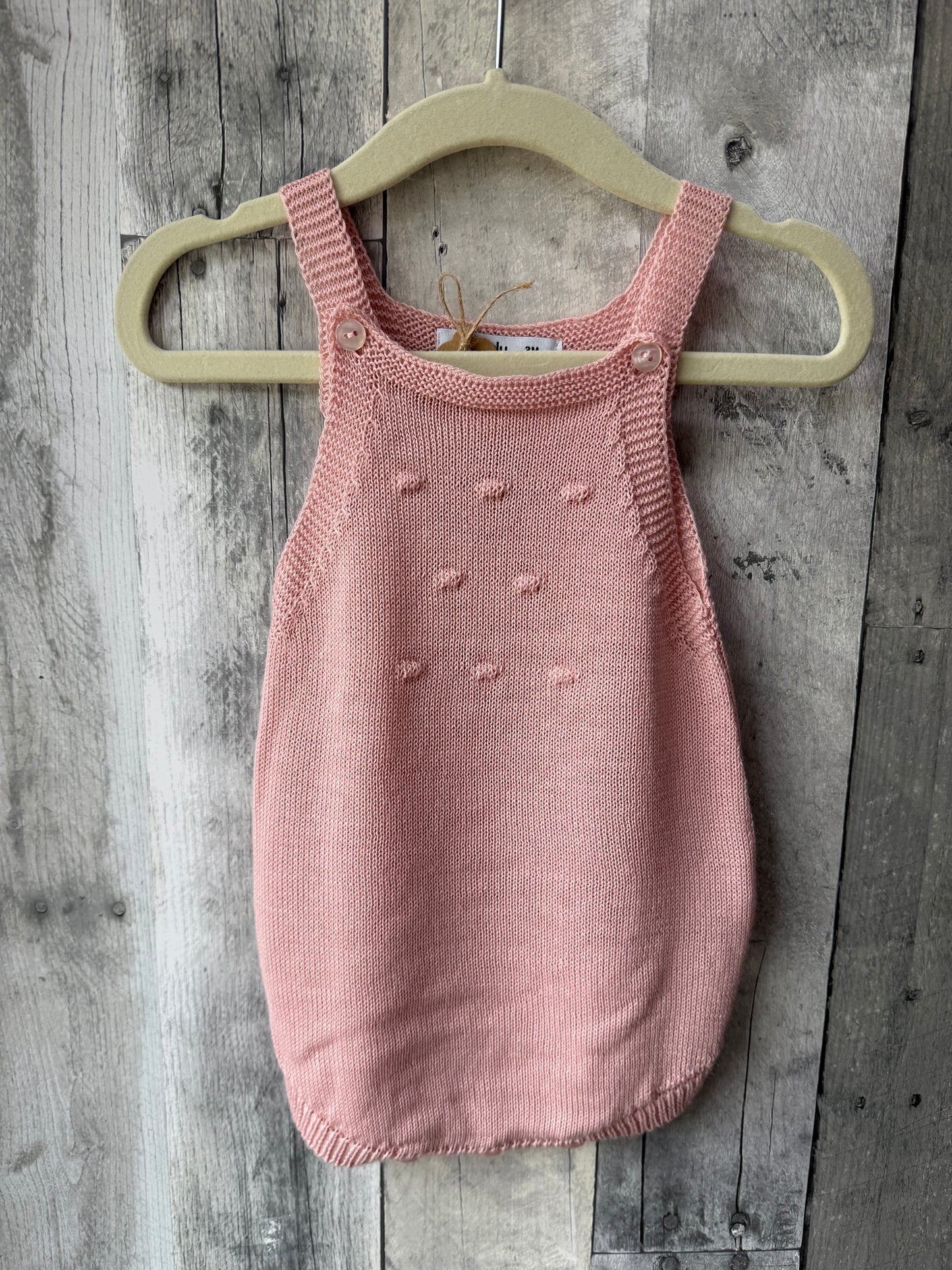 Babidu One Piece Knit Romper // Dusty Pink